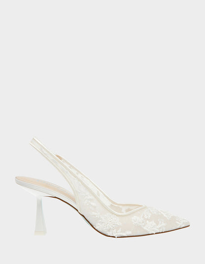 Betsey Johnson Special Offer | NIKKI IVORY Slingback Heels