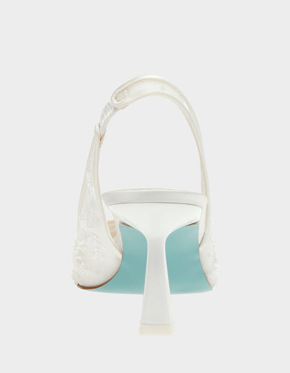 Betsey Johnson Special Offer | NIKKI IVORY Slingback Heels