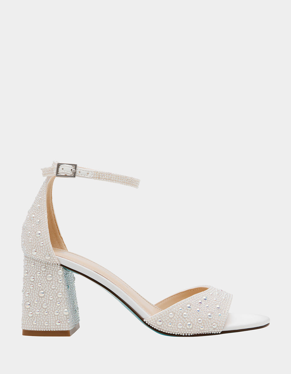 Betsey Johnson Customer Favorite | KAMI PEARL Block Heel Open Toe Women's Heel