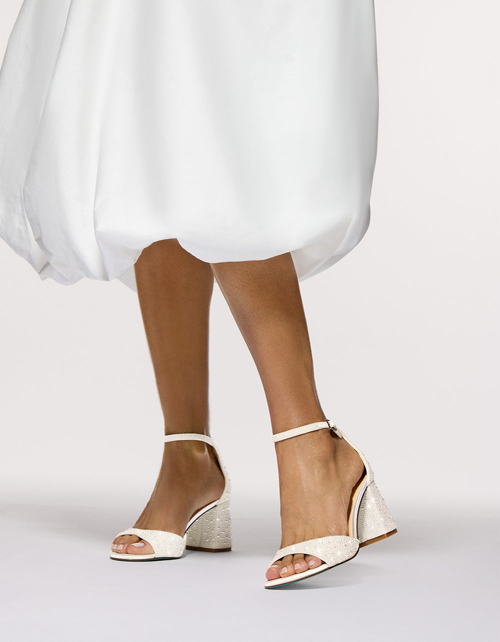 Betsey Johnson Customer Favorite | KAMI PEARL Block Heel Open Toe Women's Heel