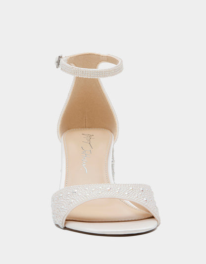 Betsey Johnson Customer Favorite | KAMI PEARL Block Heel Open Toe Women's Heel