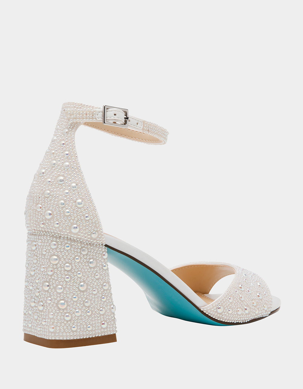 Betsey Johnson Customer Favorite | KAMI PEARL Block Heel Open Toe Women's Heel