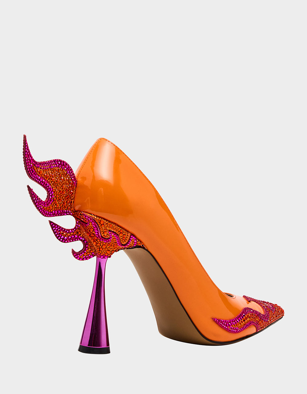 Betsey Johnson Great Value | PHOENIX ORANGE MULTI Pointed-Toe Pump Women's Heel
