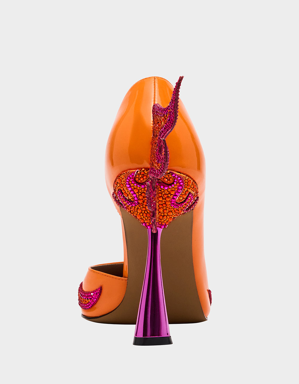 Betsey Johnson Great Value | PHOENIX ORANGE MULTI Pointed-Toe Pump Women's Heel