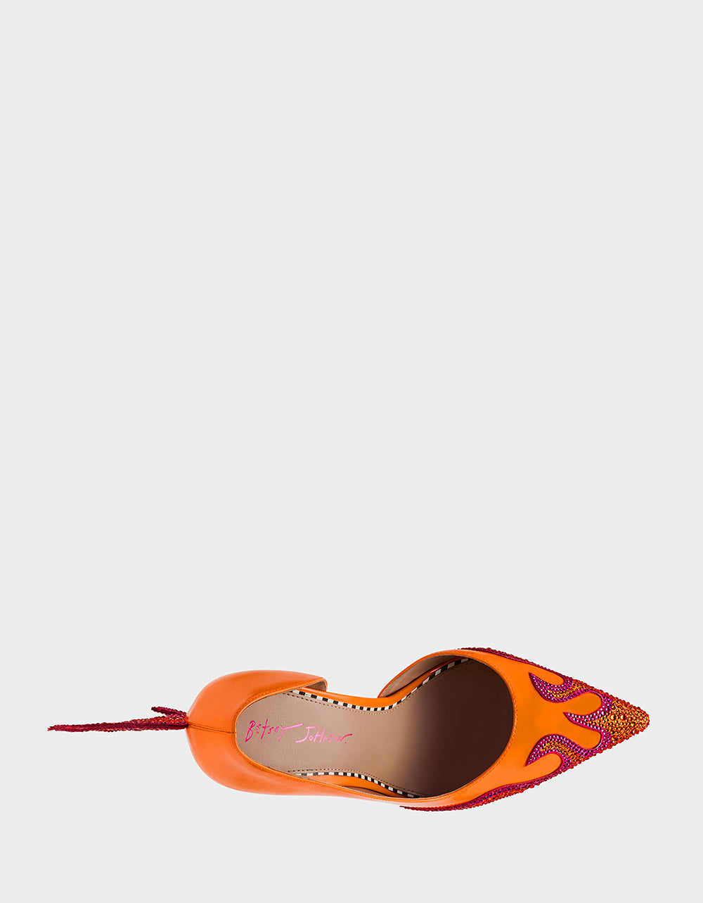 Betsey Johnson Great Value | PHOENIX ORANGE MULTI Pointed-Toe Pump Women's Heel