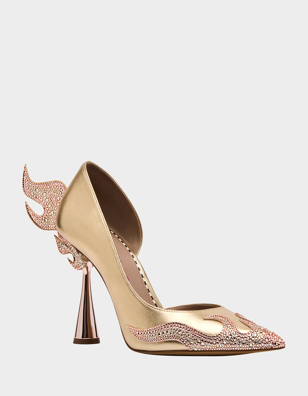 Betsey Johnson Great Value | PHOENIX METAL MULTI Pointed-Toe Pump Women's Heel
