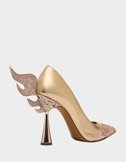 Betsey Johnson Great Value | PHOENIX METAL MULTI Pointed-Toe Pump Women's Heel