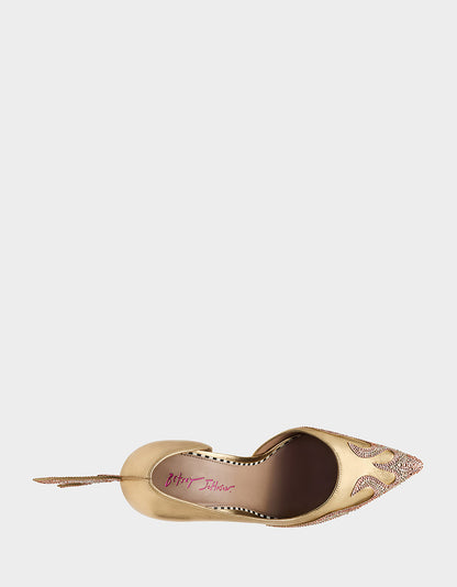 Betsey Johnson Great Value | PHOENIX METAL MULTI Pointed-Toe Pump Women's Heel