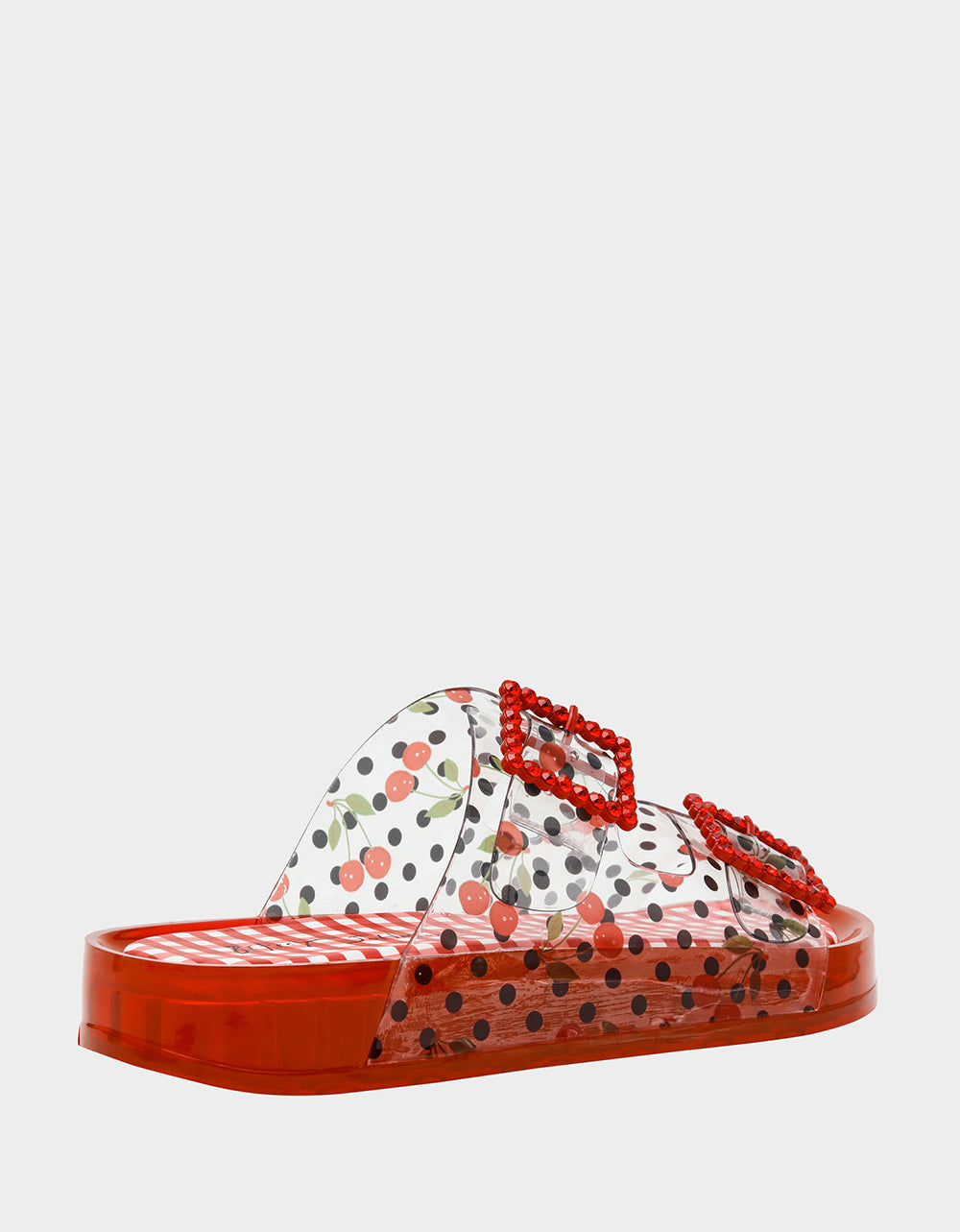 Betsey Johnson Trusted | LANDIN RED MULTI Jelly Flatform Women's Sandal