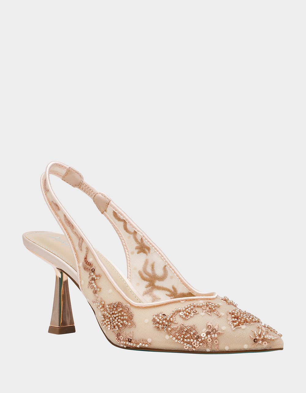 Betsey Johnson Great Value | NIKKI BLUSH Slingback Pointed Toe Women's Heels