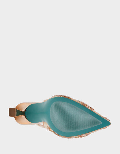 Betsey Johnson Great Value | NIKKI BLUSH Slingback Pointed Toe Women's Heels