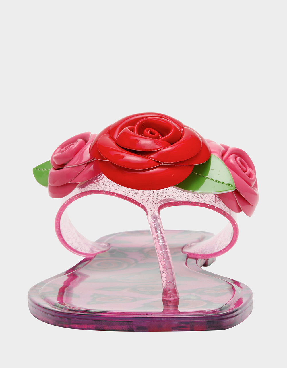 Betsey Johnson Deals | TREN01S5 FUSHIA ROSE Jelly Thong Strappy Women's Sandal