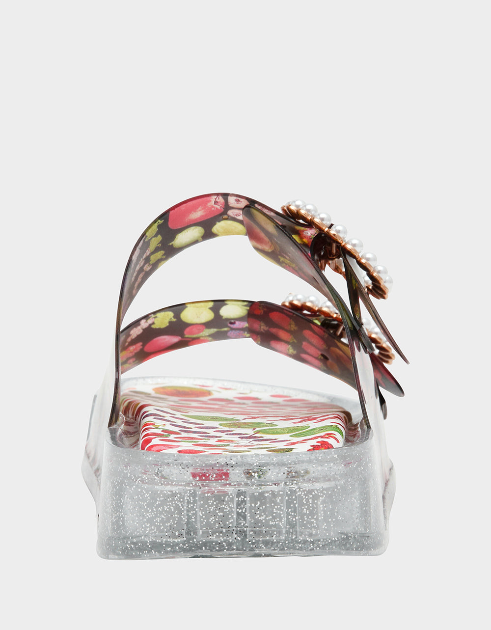 Betsey Johnson Customer Favorite | LANDIN BLACK MULTI Jelly Flatform Women's Sandal