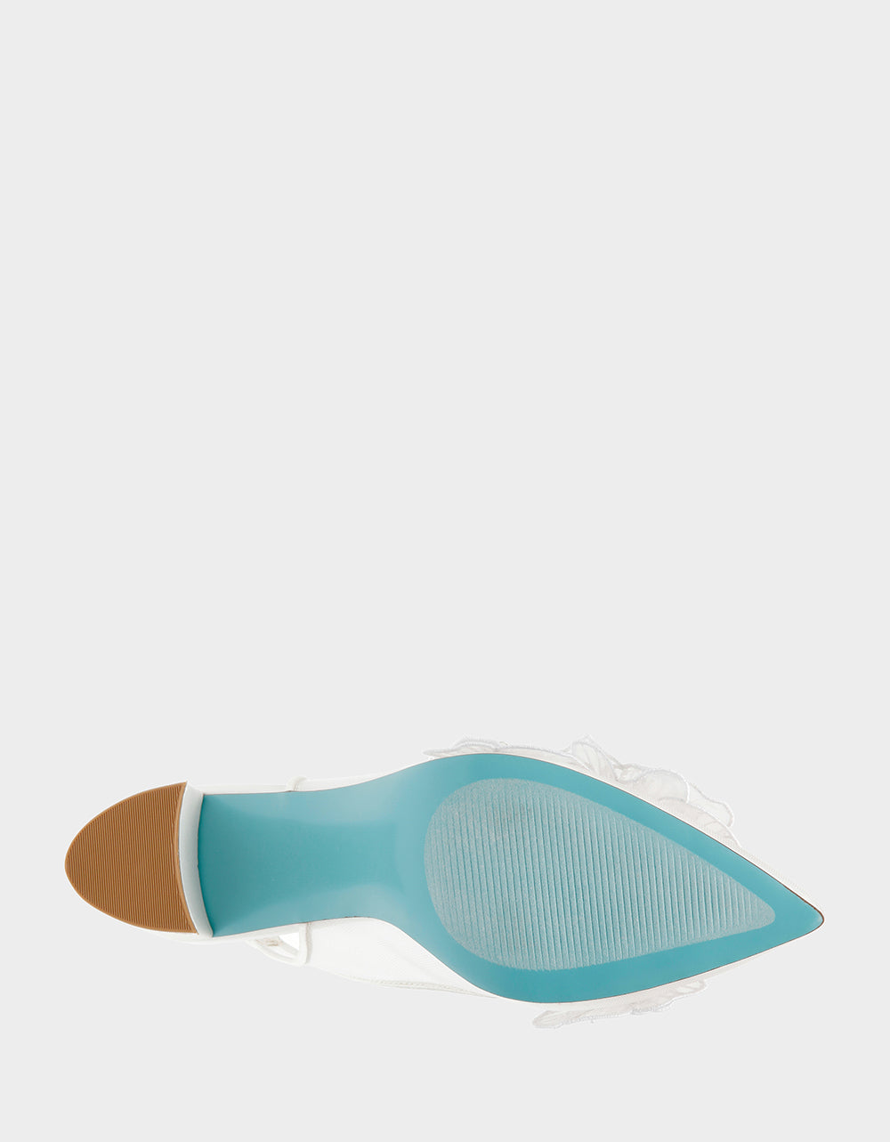 Betsey Johnson Top Pick | PETRA IVORY Slingback Floral Mesh Block Heel