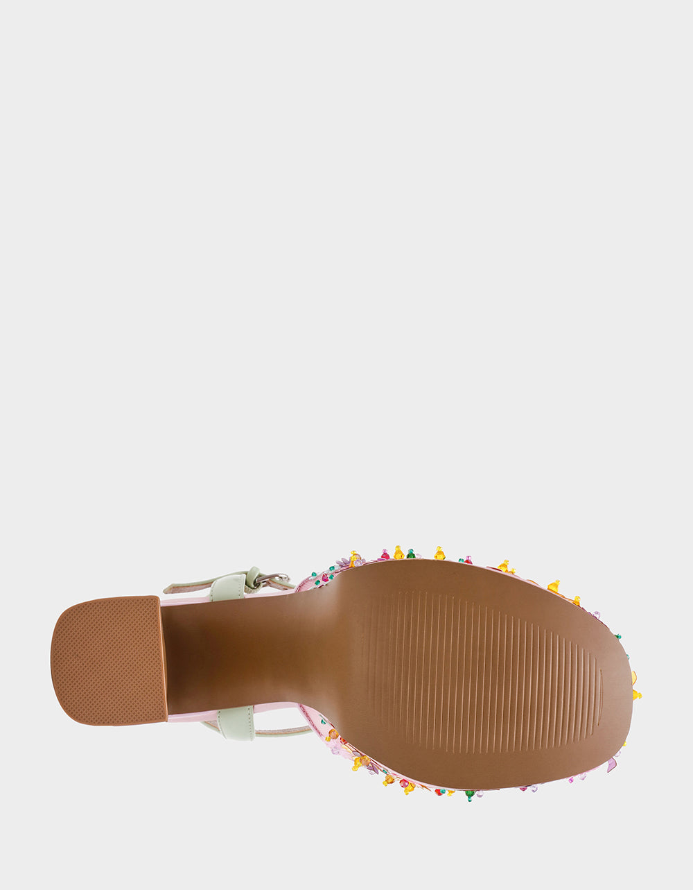 Betsey Johnson Featured | MELODIE PINK MULTI Women's Platform Floral Heel Sandal