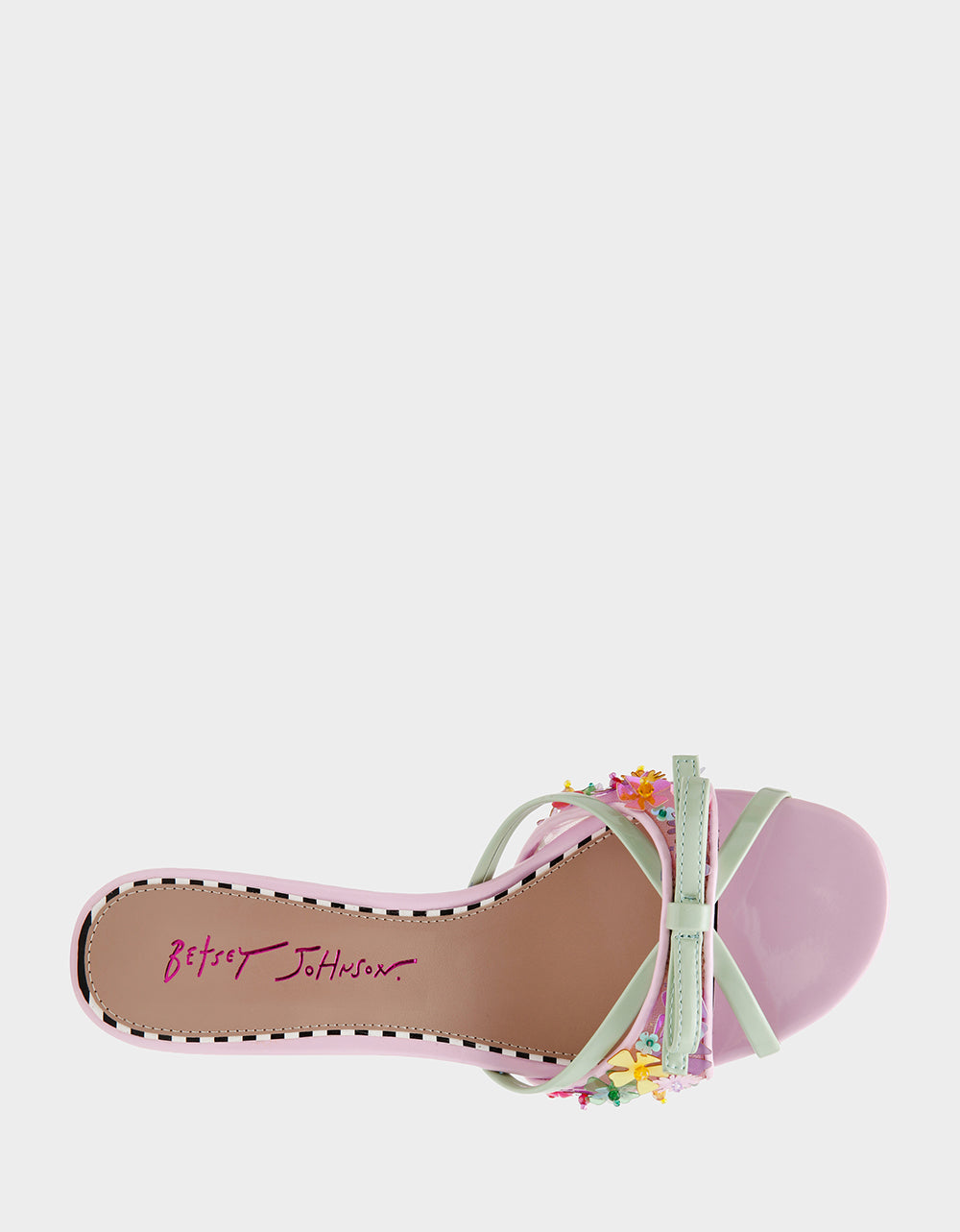 Betsey Johnson Deals | SHIRLEY Pink Multi Women's Kitten Heel Mule Heel