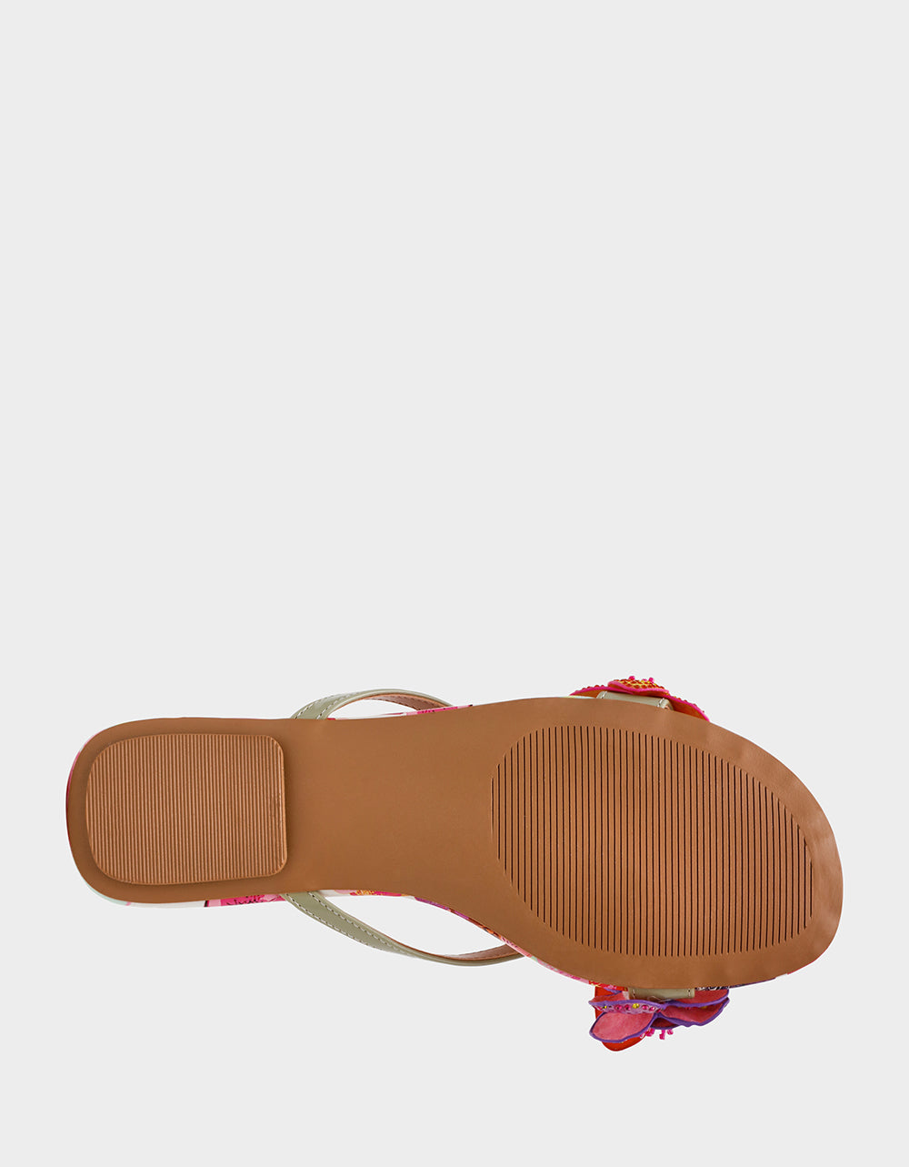 Betsey Johnson Deals | NICOLLE WHITE MULTI Women's Flat Floral Butterfly Slip-On Sandal
