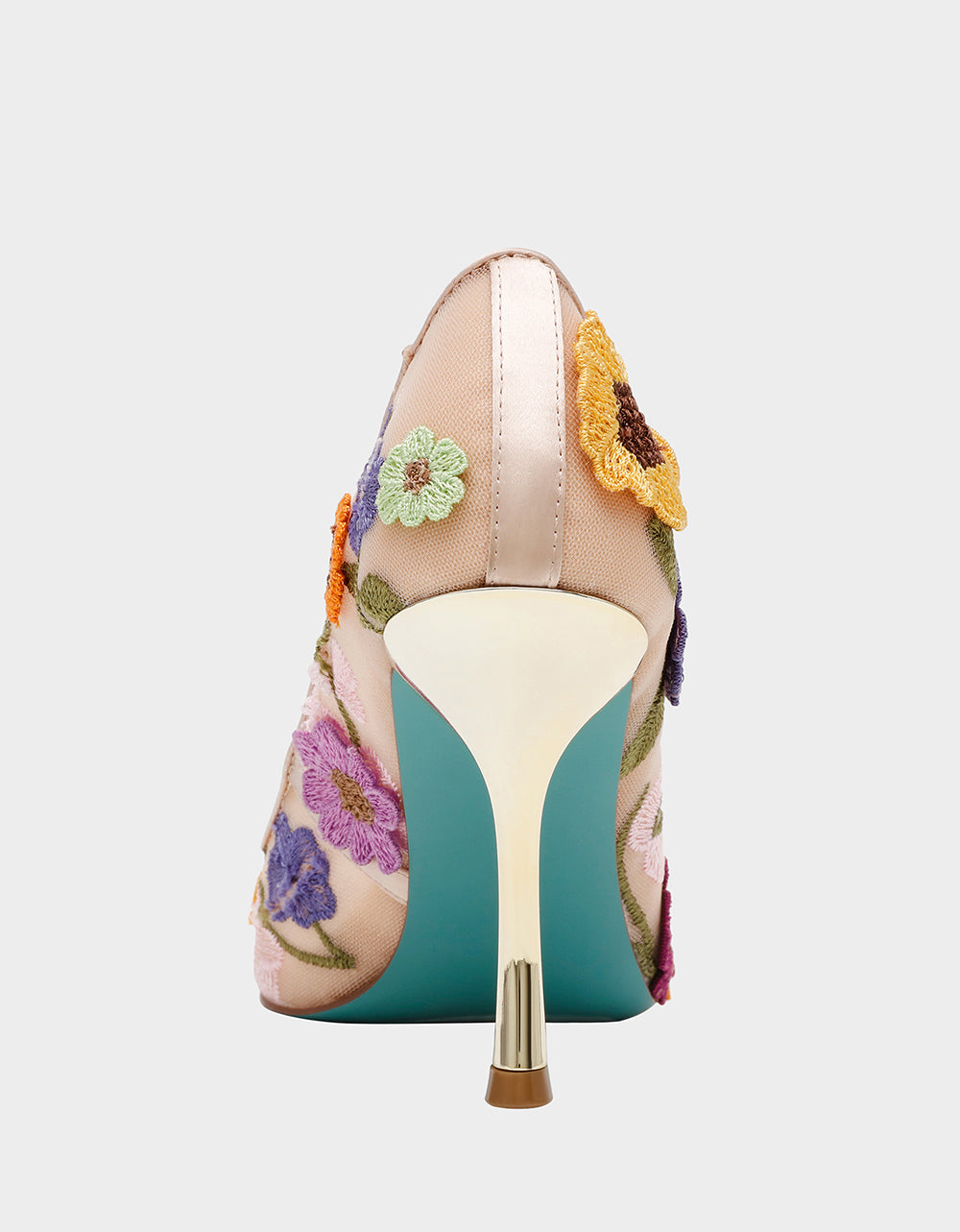 Betsey Johnson Discount | AIMEY NUDE FLORAL Pointed-Toe Stiletto Pump Heel