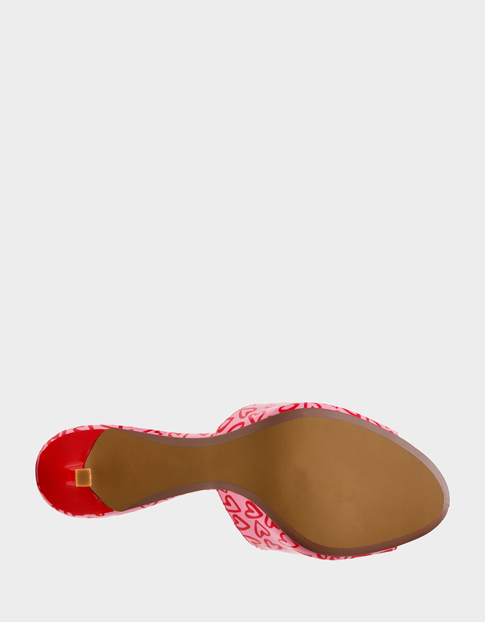Betsey Johnson Great Value | CASIDY PINK MULTI Women's Heart Print Mule Heel with Rhinestone Lip