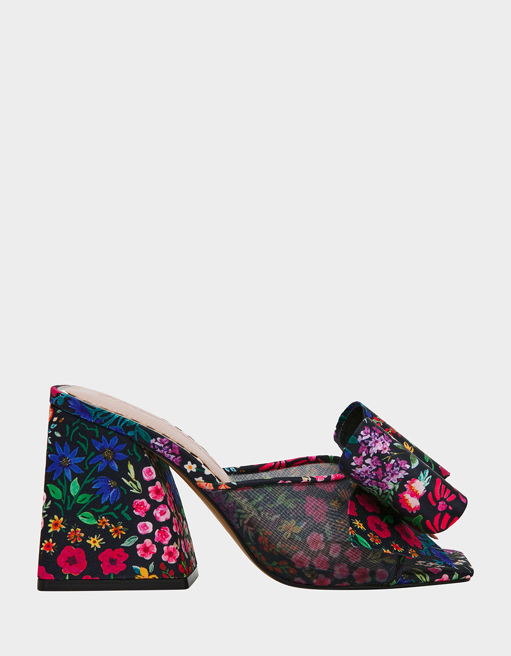 Betsey Johnson Top Pick | JORDN DITSY FLORAL Square-Toe Mule Block Heel