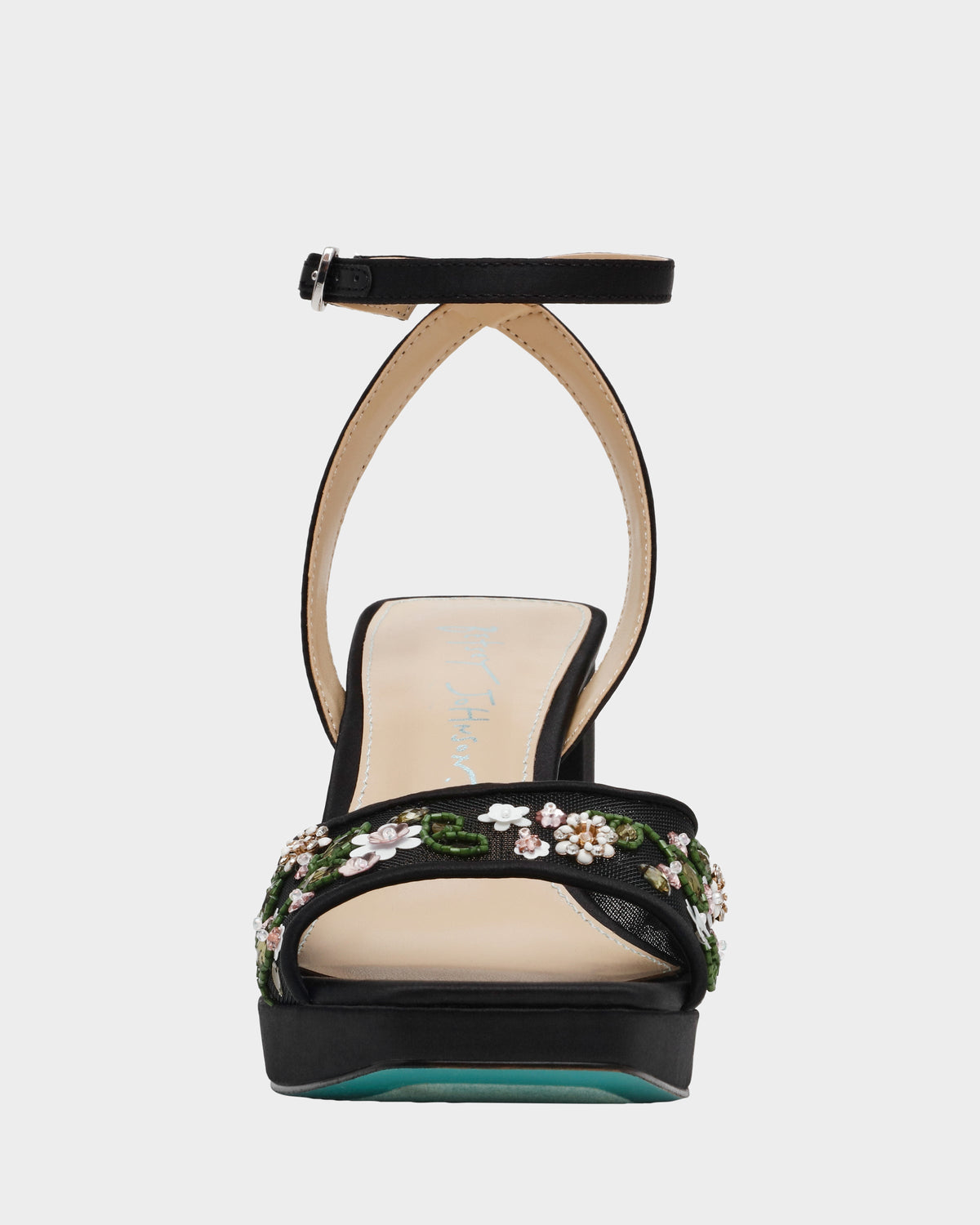 Betsey Johnson Recommended | KIRRA BLACK Platform Strappy Square-Toe Block Heel