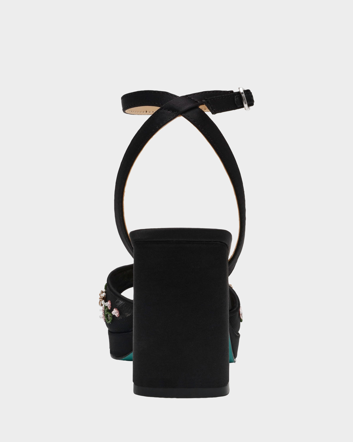 Betsey Johnson Recommended | KIRRA BLACK Platform Strappy Square-Toe Block Heel