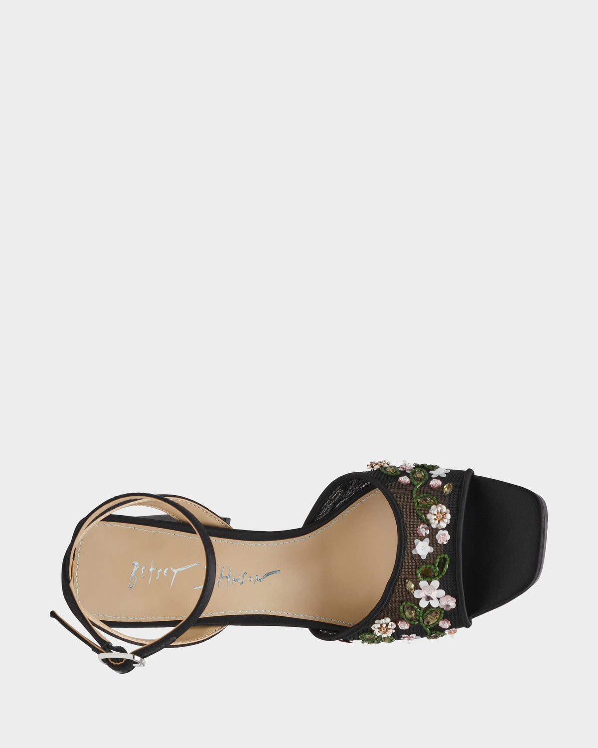 Betsey Johnson Recommended | KIRRA BLACK Platform Strappy Square-Toe Block Heel