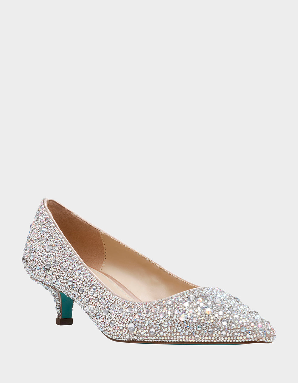 Betsey Johnson Discount | SCOUT RHINESTONE Bridal Kitten Heel