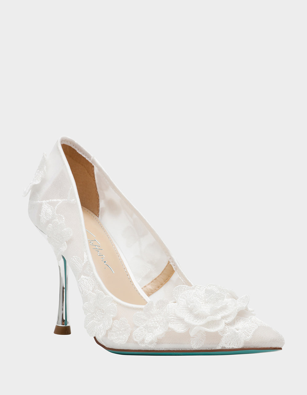 Betsey Johnson Trending | AIMEY Ivory Pointed-Toe Stiletto Pump Heel