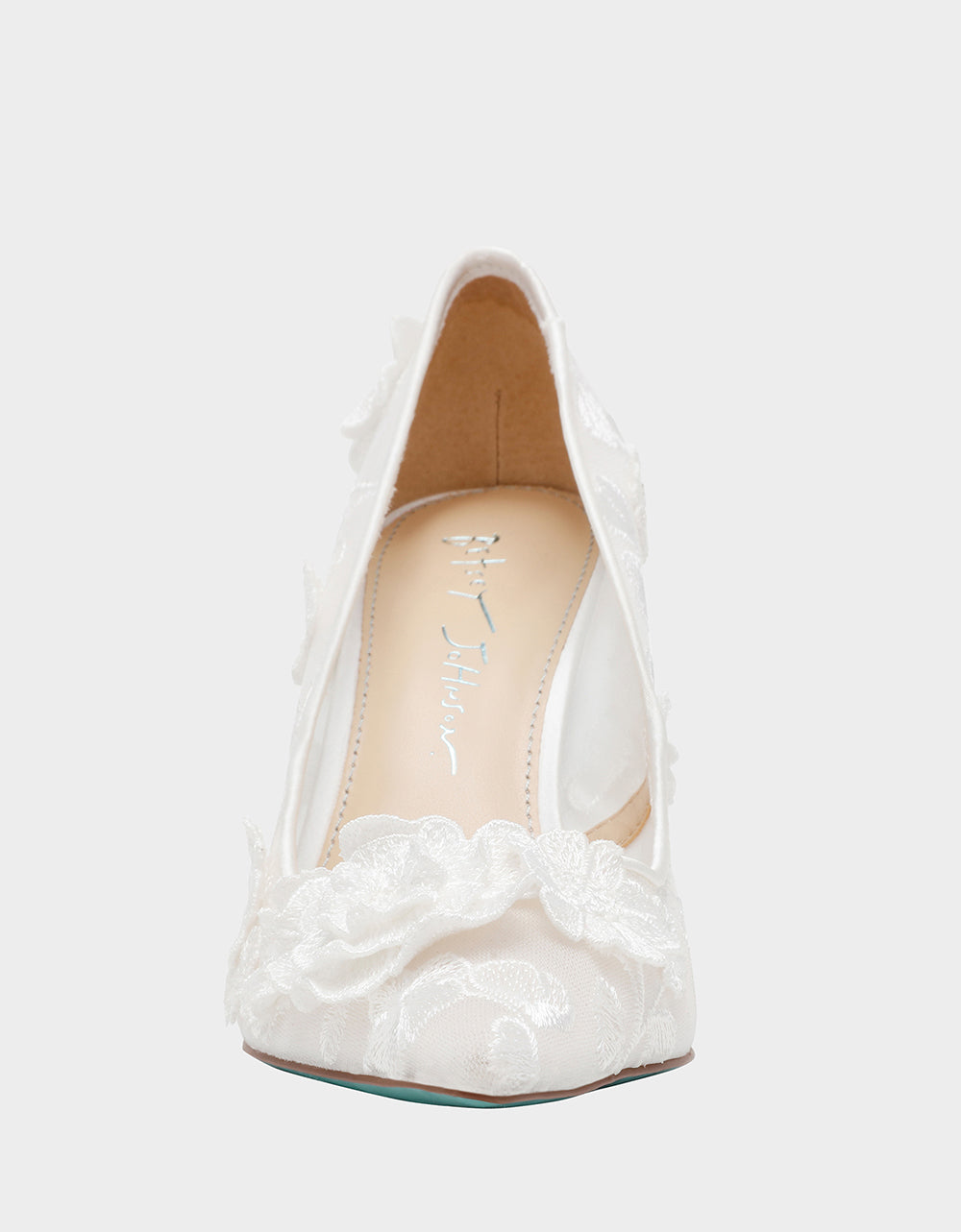 Betsey Johnson Trending | AIMEY Ivory Pointed-Toe Stiletto Pump Heel