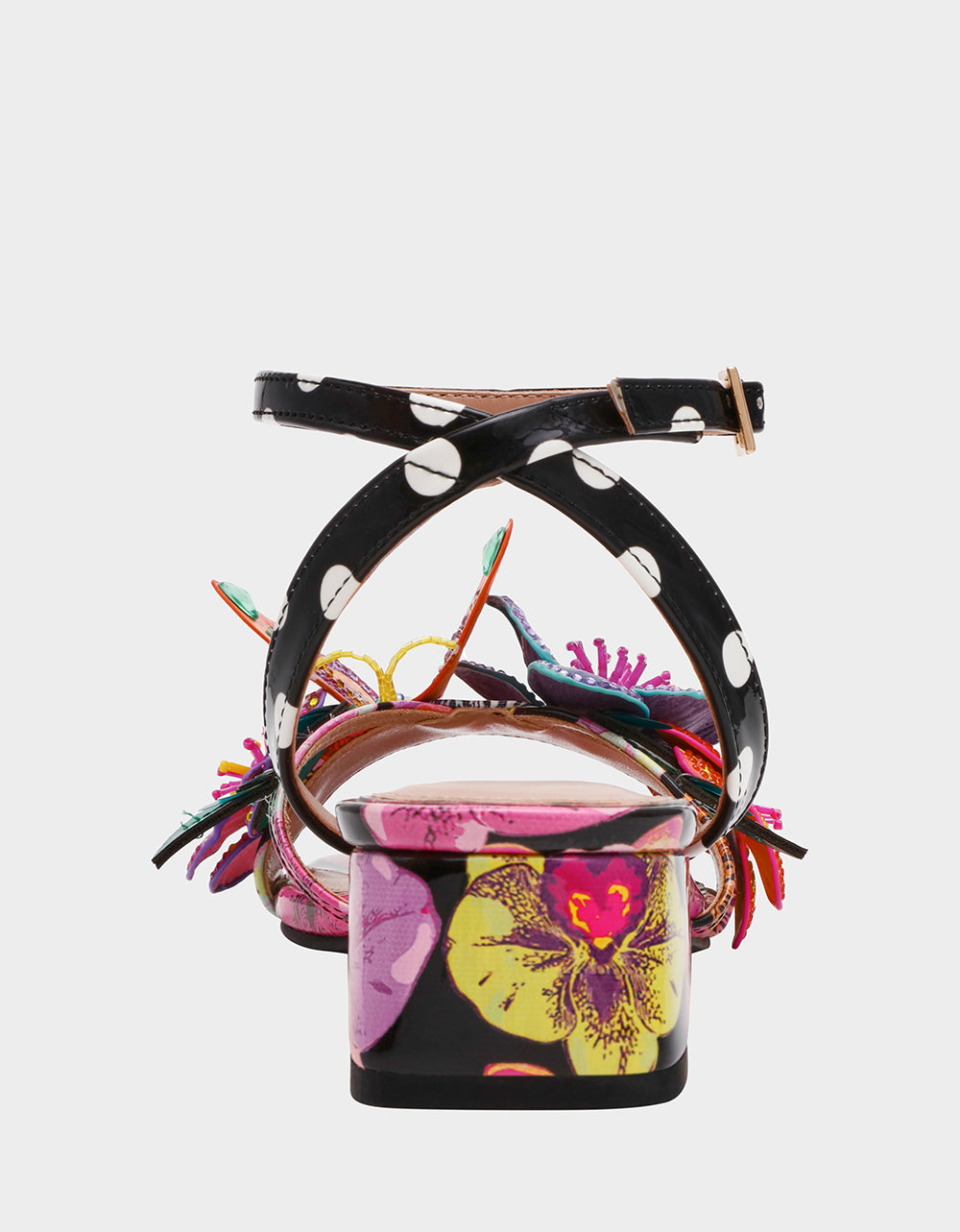 Betsey Johnson Best Seller | MARANDA BLACK MULTI Women's Block Floral Low Heel