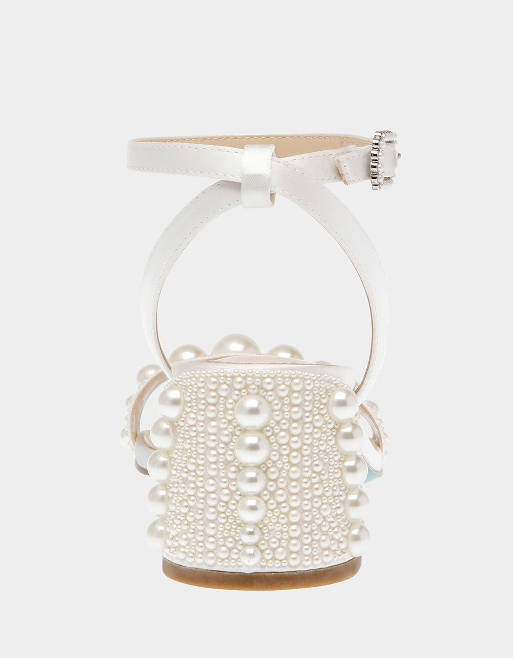 Betsey Johnson Essential | TINA IVORY Pearl Block Heel Sandal