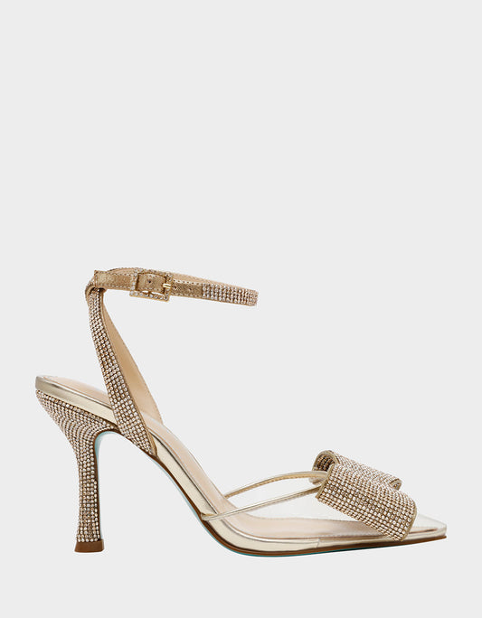 Betsey Johnson Signature | HART LIGHT GOLD Bow Heels