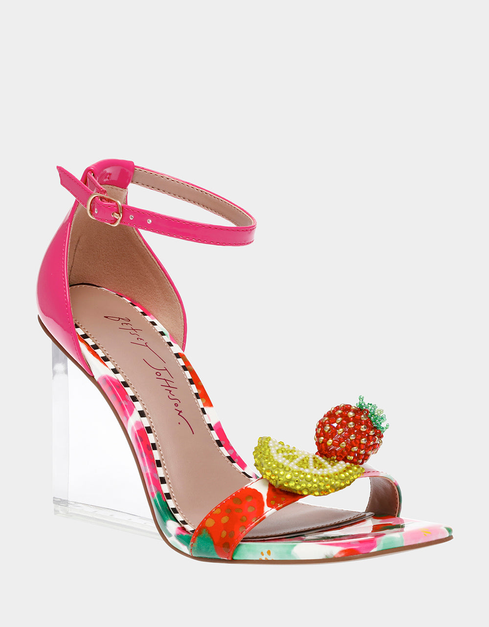 Betsey Johnson Essential | HARLEN BERRY MULTI Clear Wedge Heel