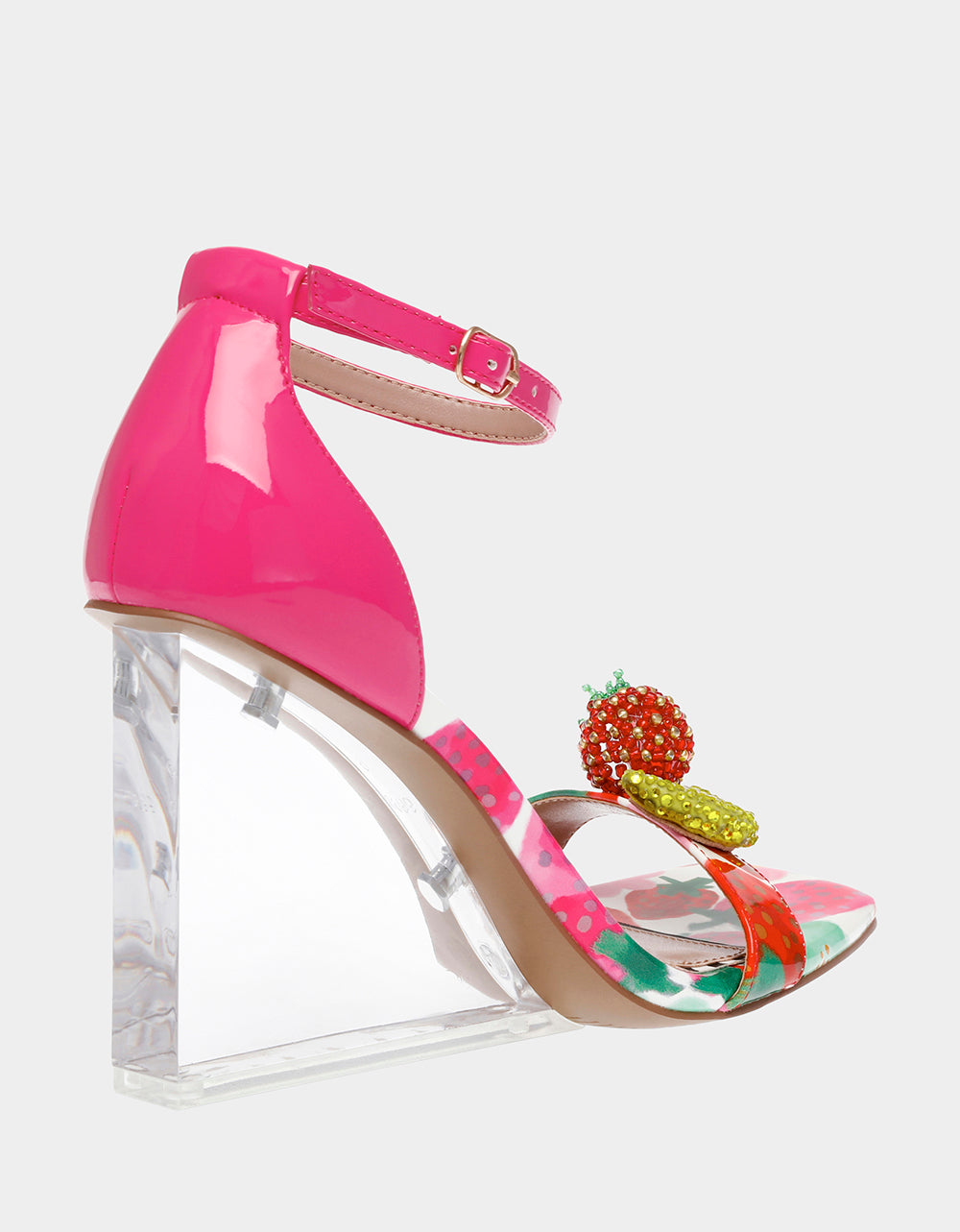 Betsey Johnson Essential | HARLEN BERRY MULTI Clear Wedge Heel