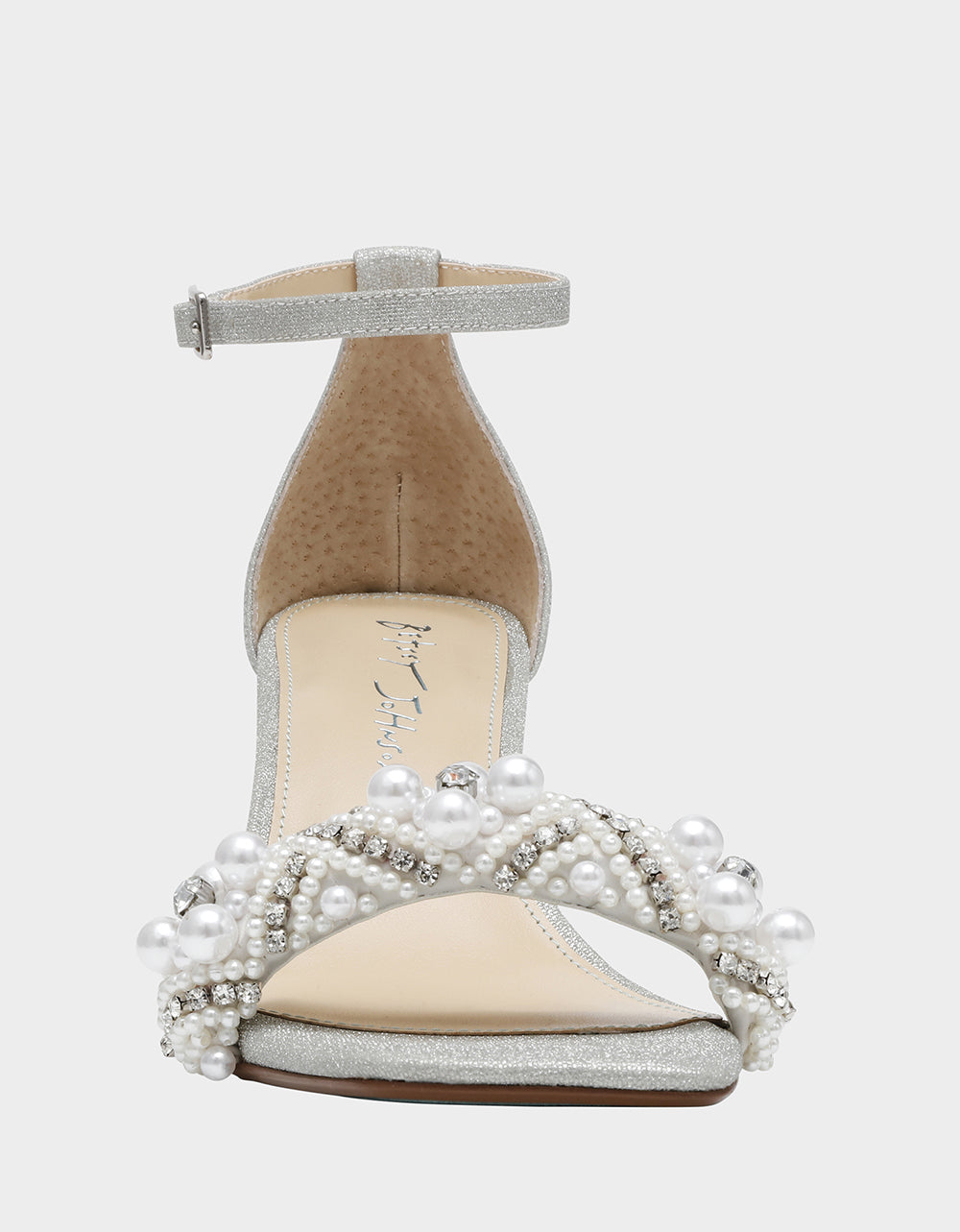 Betsey Johnson Trusted | MILO SILVER Embellished Kitten Heel