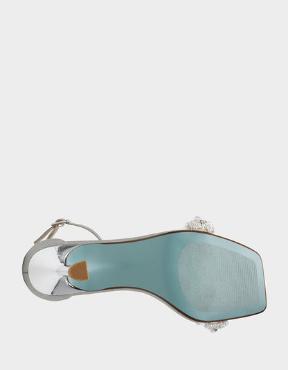 Betsey Johnson Trusted | MILO SILVER Embellished Kitten Heel
