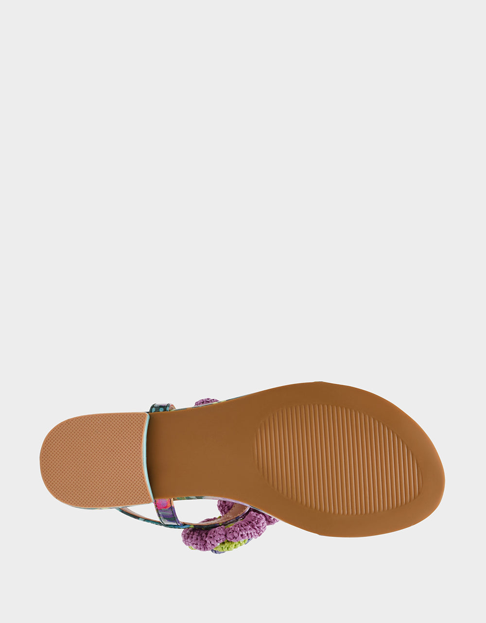 Betsey Johnson Best Seller | CINDII BRIGHT MULTI T-Strap Flat Thong Sandal