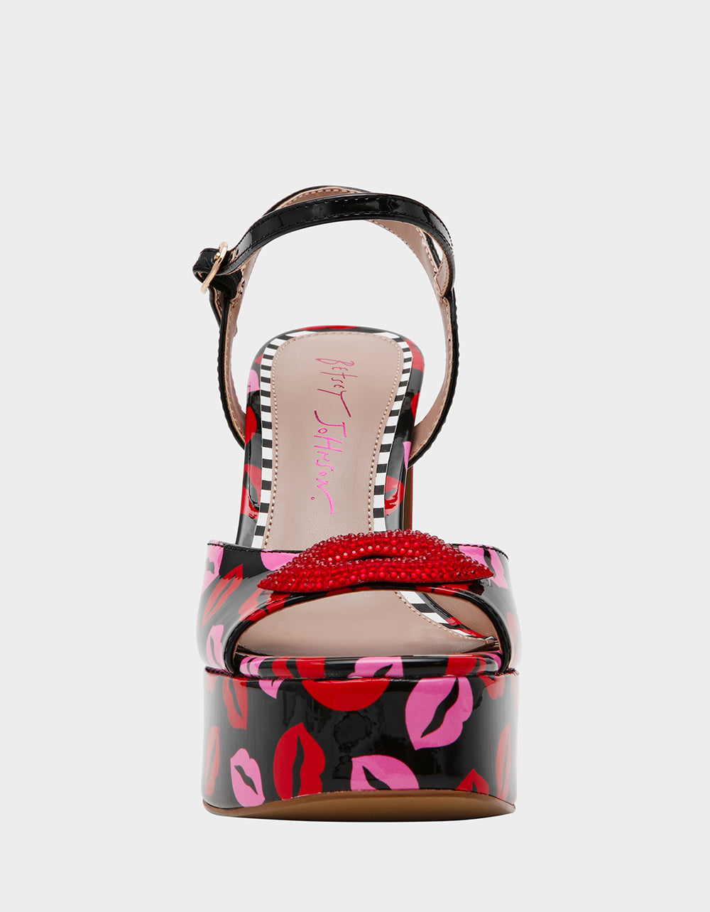 Betsey Johnson Exclusive | ALLYSON MULTI LIPS Women's Platform Sandal Heels