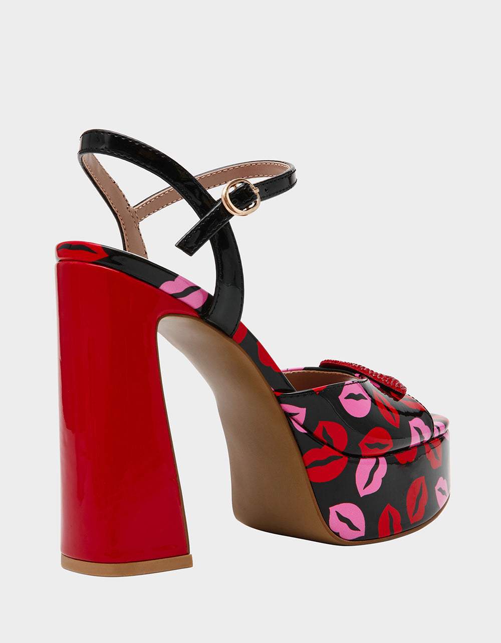 Betsey Johnson Exclusive | ALLYSON MULTI LIPS Women's Platform Sandal Heels