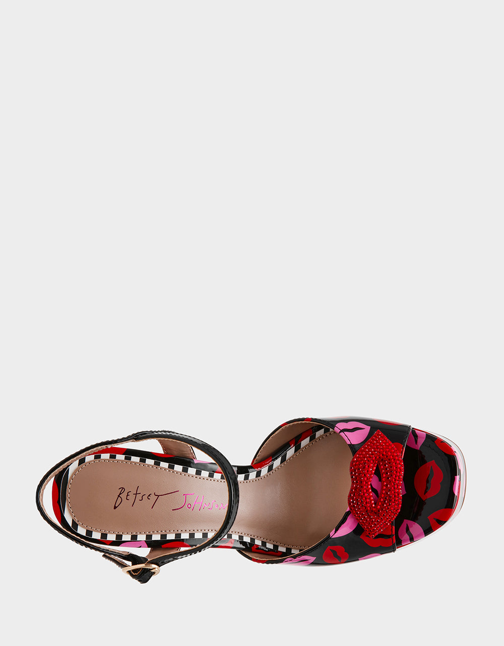 Betsey Johnson Exclusive | ALLYSON MULTI LIPS Women's Platform Sandal Heels