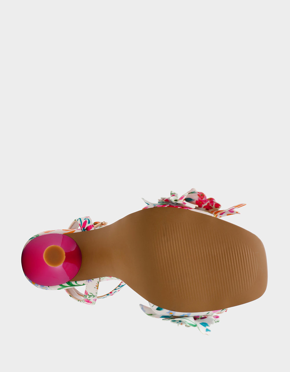 Betsey Johnson Classic | HILLEY NATURAL FLORAL MULTI Women's Floral High Heel Stiletto Sandal