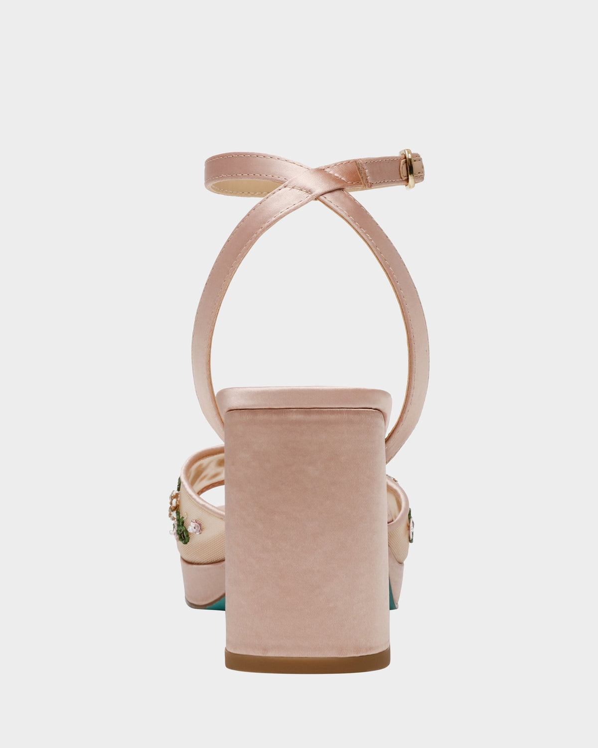 Betsey Johnson New | KIRRA NUDE Platform Strappy Square-Toe Block Heel