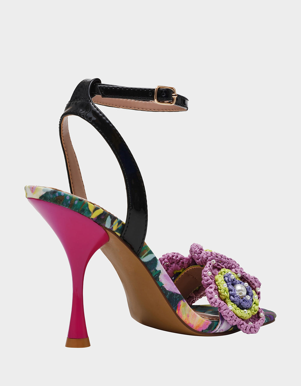 Betsey Johnson Customer Favorite | AINSLEYY BRIGHT MULTI Square-Toe Floral Heel