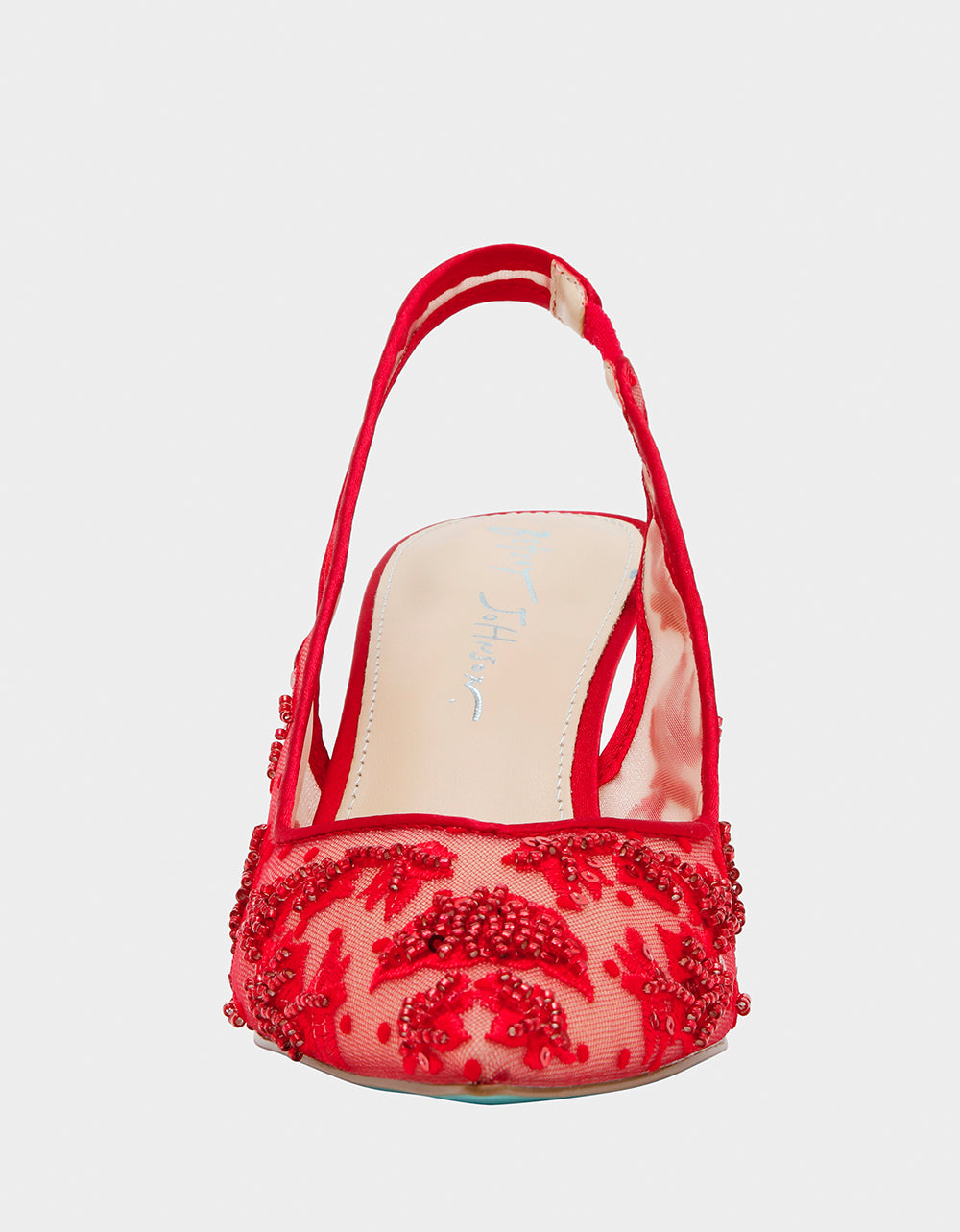Betsey Johnson Value | NIKKI RED Pointed Toe Slingback Heel