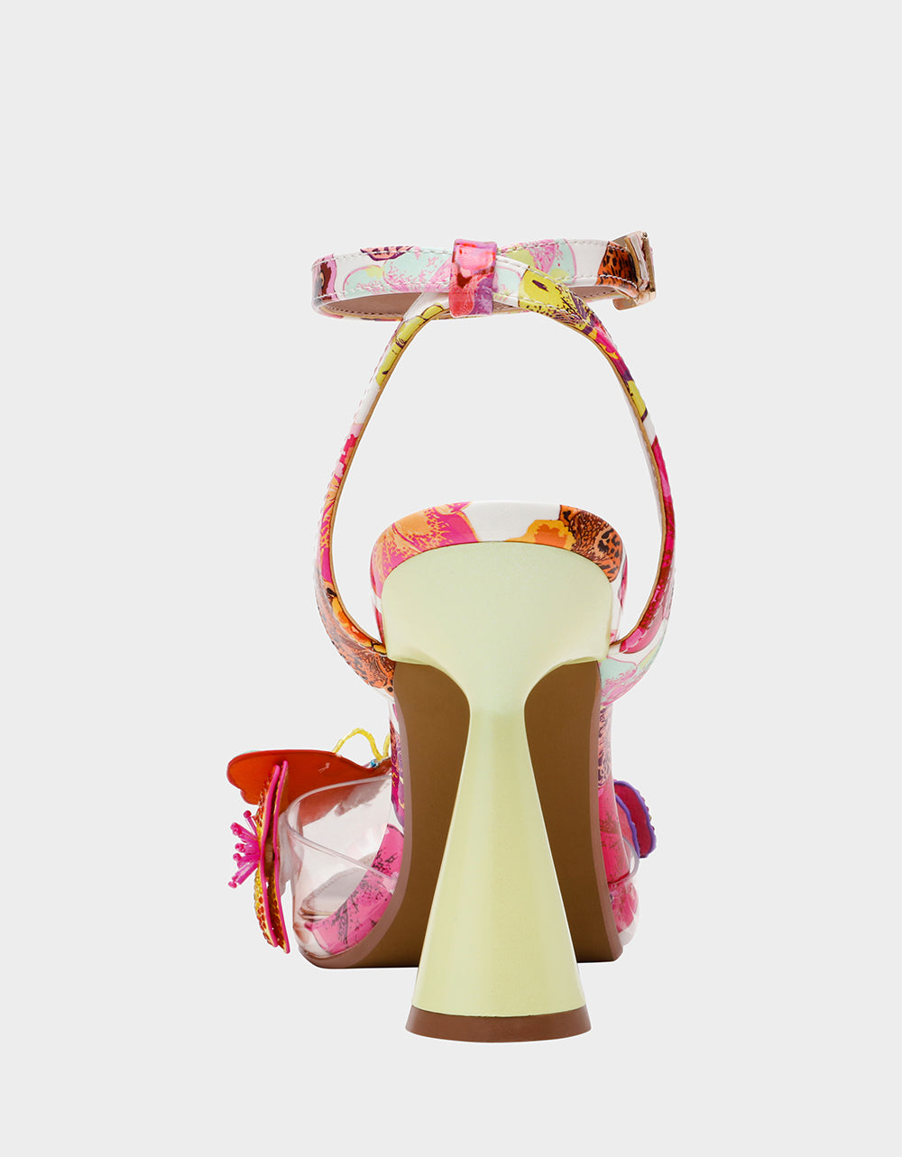 Betsey Johnson Value | CHELSIE WHITE MULTI Women's Floral Butterfly Rhinestone Pump Heel