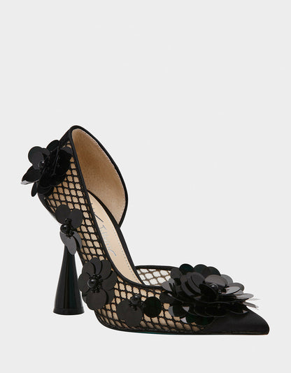 Betsey Johnson Quality | NASH BLACK Pointed Toe Heel