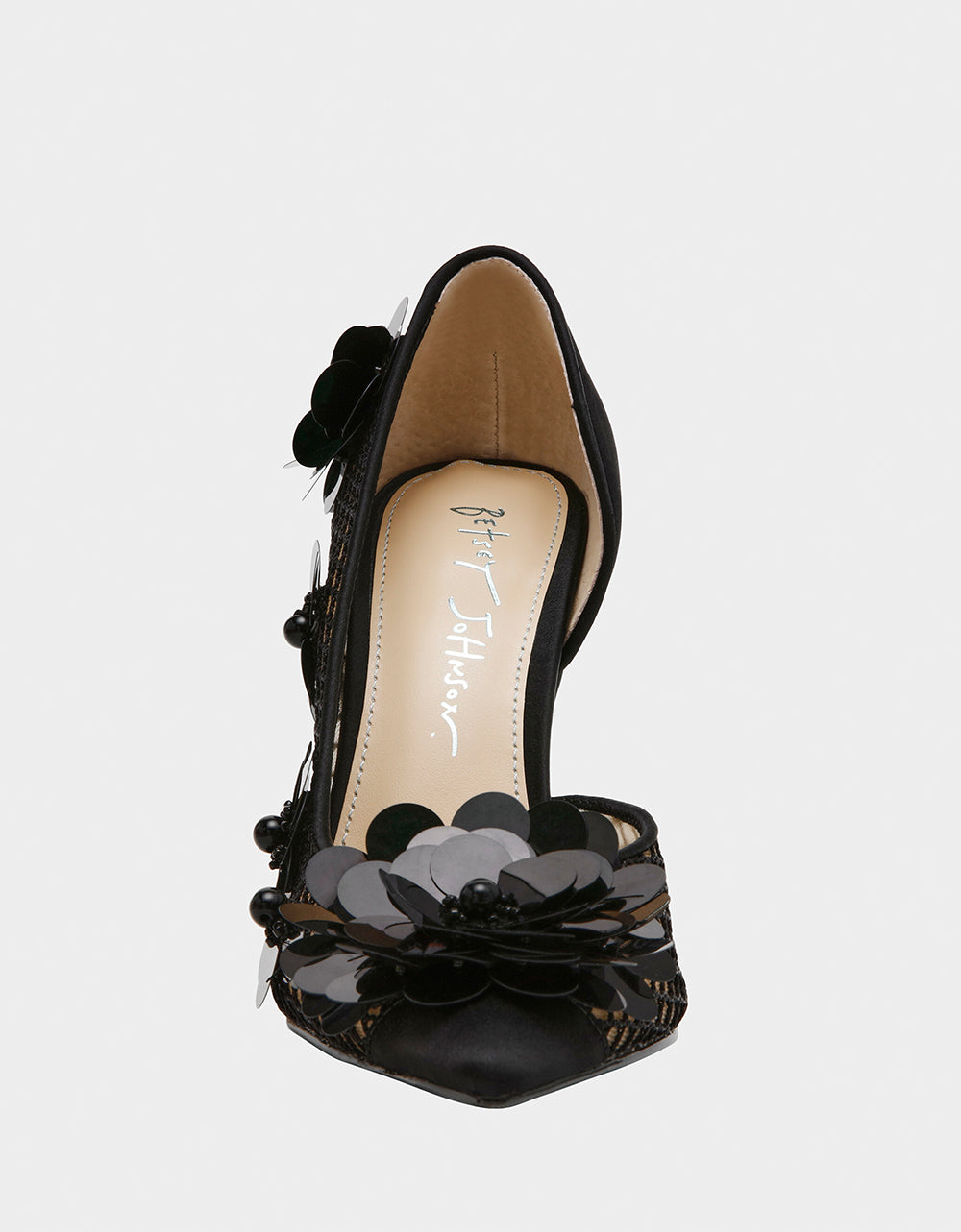 Betsey Johnson Quality | NASH BLACK Pointed Toe Heel