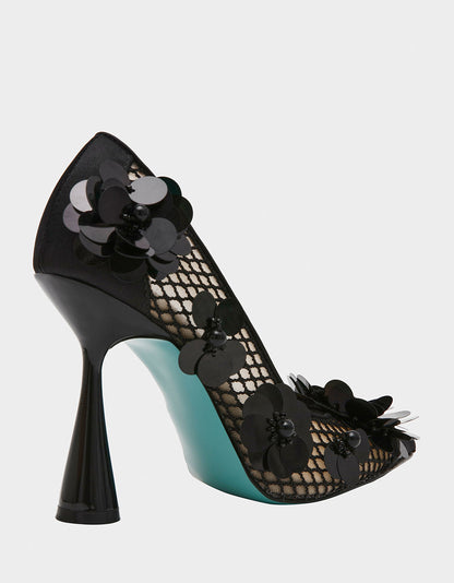 Betsey Johnson Quality | NASH BLACK Pointed Toe Heel
