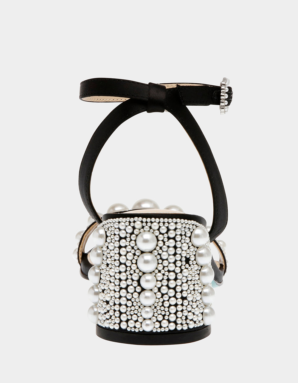 Betsey Johnson Top Pick | TINA BLACK Pearl Block Heel Sandal